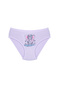 Pack of 6 Lycra Girls' Printed Cotton Soft Color Panties - 8