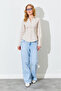 Waist-Fitted Spanish Sleeve Lycra Cotton Shirt - Stone | MKS161463-01 - 3