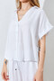 Women's Short Sleeve Shirt - Ecru |   Mkes169943 - One - 4