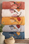 Rioko - 70% Bamboo / 30% Cotton Embroidered Hand Towels - Set of 6 50X90 - 3