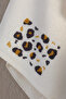 Leopar - 70% Bamboo / 30% Cotton Embroidered Hand Towels - Set of 6 50X90