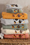 Leopar - 70% Bamboo / 30% Cotton Embroidered Hand Towels - Set of 6 50X90 - 3