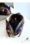 Khaki Vintage Floral Pattern Quilted Airwrap Bag, Green Vintage Travel Bag, Makeup Bag - 4