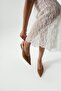 Velina Pointed Toe Caramel Heeled Shoes - 5