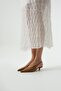 Velina Pointed Toe Caramel Heeled Shoes - 6