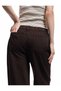 Cotton Straight Leg Pants with Tie-Up Waist - Loose Straight Fit Jeans - 3