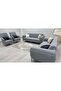 Stretch Elastic Flexible Washable Cotton 3 2 1 1 Jacquard Sofa Cover Set Couch Cover (Grey). - 6