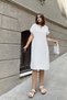 Women's Ecru Midi Length Polo Neck Aerobin Dress - 700-2883 - 5