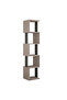 Piri Modern Bookcase Display Unit Mocha Grey - 2