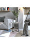 Corro Modern Side End Table Mocha Grey Multipurpose