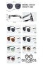 Unisex Steel Frame Sunglasses Es124 - 4