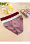 Pack of 3 Ribbed Cotton Fabric Panties Set - 2