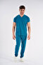 Dr. Greys Model Lycra Nurse Uniform Unisex Bat Sleeve Doctor Scrubs Hospital Suit - 7