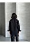 Women's Black Muslin Fabric Oversize Shirt - 8