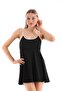 Black Swimsuit with Rope Strap Shorts - 6