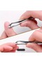 Tweezers Stainless Ingrown Nail Cuticle Tweezers Curved - 3