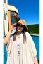 Wide Brim Camel Hand Knitted - Cherry Patterned Elegant Accessory Hsr2098 - 6