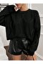 Women's Crew Neck Oversize Knitwear Sweater Fmoda201 - 5