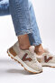 Kadın Sneaker 001210 Bej Taba - 3