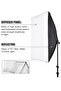 Photography Soft Box Lighting Kit with 2 Pcs 200W 3 Colors Bulbs Soft Boxes and Carry Bag - 3
