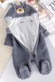 Welsoft Plush Winter Baby Girl/Boy Jumpsuit with Hood - 8