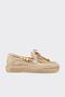 Beige Leather Women's Casual Shoes