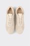 Beige Leather Women's Sports Shoes - 4
