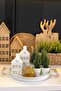 30 Cm Metal Tray with Wooden Handles Tea Tray Coffee Tray Presentation Tray - 4