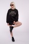 Black Women's Shorts Set Mg1170 - 5