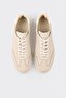 Beige Leather Men's Casual Shoes - 4