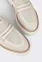 Ecru Leather Women's Casual Shoes - 5
