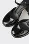 Black Leather Women's Heeled Shoes - 4