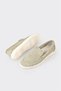 Green Leather Women's Sports Shoes - 3