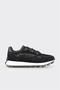 Black Leather Women's Sports Shoes