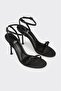 Black Women's Heeled Sandals - 2