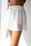 White Loose Cut Tights Sports Shorts