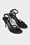 Black Women's Heeled Sandals - 2