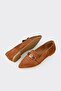 Tan Leather Women's Casual Shoes - 3