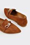 Tan Leather Women's Casual Shoes - 5