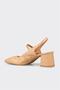 Natural Leather Women's Heeled Shoes - 3