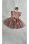 Girl's Dusty Rose Tulle Special Occasion Birthday Christmas Evening Dress Gift Casual Princess Dress - 5