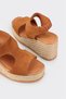 Taba Deri Kadın Espadril - 4