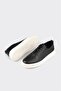 Black Leather Men's Casual Shoes - 3