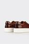 Tan Leather Men's Casual Shoes - 5