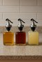 3-piece Glass Oil Pot 125 ml Vinegar, Lemon, Oil Bottle - Oil Pot, Vinegar, Lemon Holder - 3