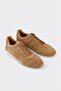 Tan Leather Women's Sports Shoes - 2