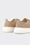 Beige Leather Men's Casual Shoes - 5