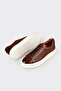 Tan Leather Men's Casual Shoes - 3