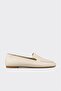 Beige Leather Women's Casual Shoes