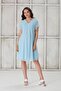 4521-Pleated V-Neck Heart Pattern Maternity Mini Chiffon Dress - 2